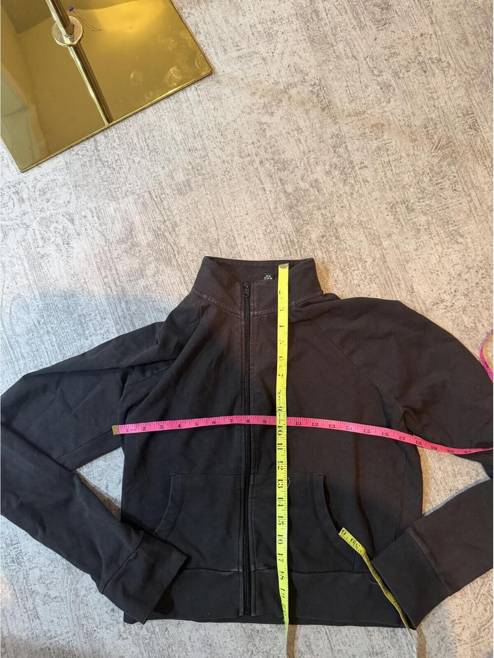 SKIMS Outdoor Track Zip Jacket Ash Faded Black XL - Picture 6 of 6